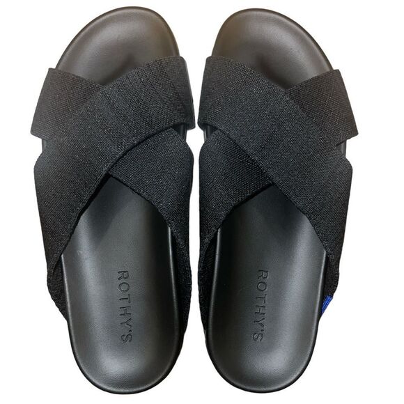 ✨Rothy’s The Weekend Black Sz 8 Slides✨ - Picture 8 of 9